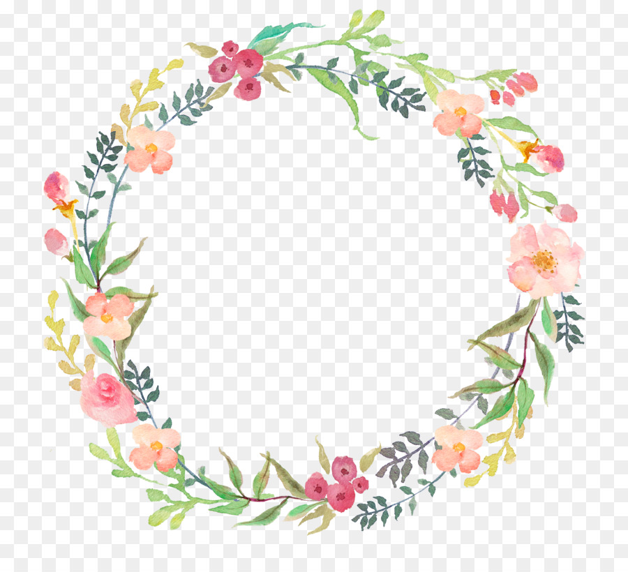 Watercolour Flowers Wreath Clip art - floral png download - 800*804 - Free Transparent Watercolour Flowers png Download.