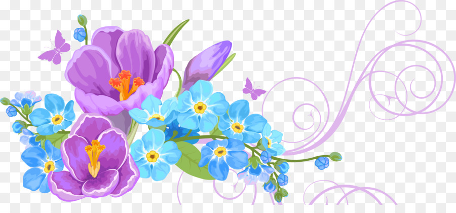 Vector Flower - flower background png download - 2842*1276 - Free Transparent Vector png Download.