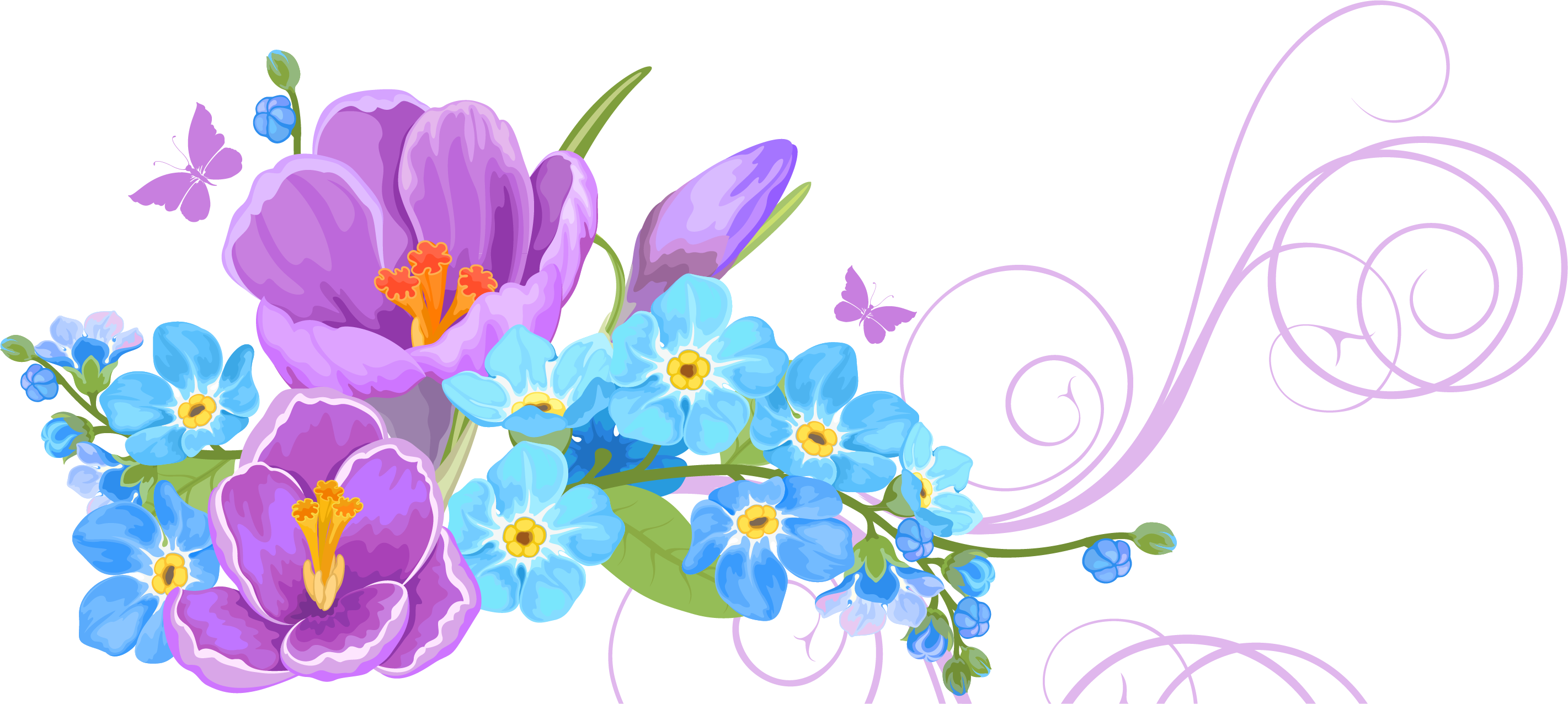 34+ Flower Vector Transparent Background PNG