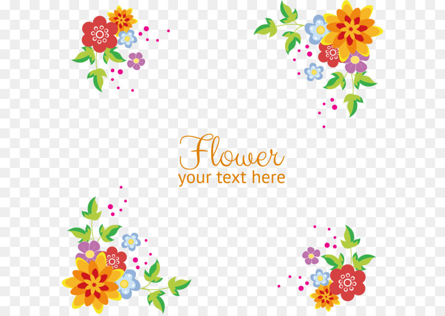 Vector flowers background border png download - 1000*978 - Free Transparent Flower png Download.