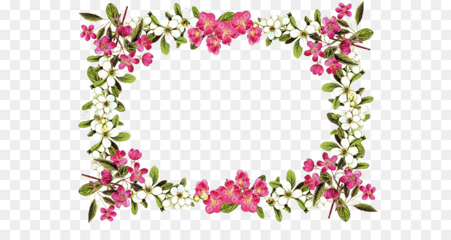Floral design Cut flowers Flower bouquet Gift - Flowers Borders Png Clipart png download - 736*525 - Free Transparent BORDERS AND FRAMES png Download.