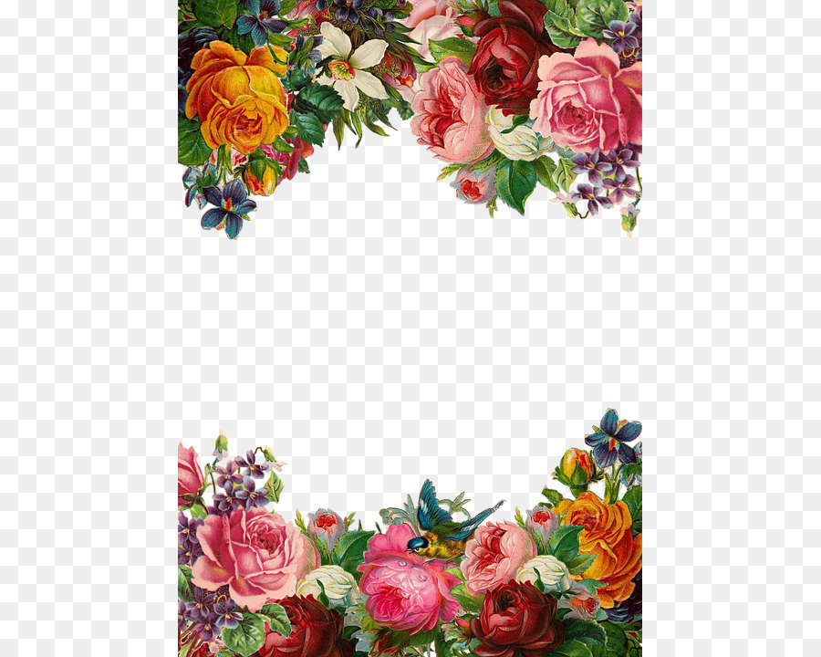 Flower Pixabay Clip art - Beautiful flowers border png download - 509*720 - Free Transparent Border Flowers png Download.