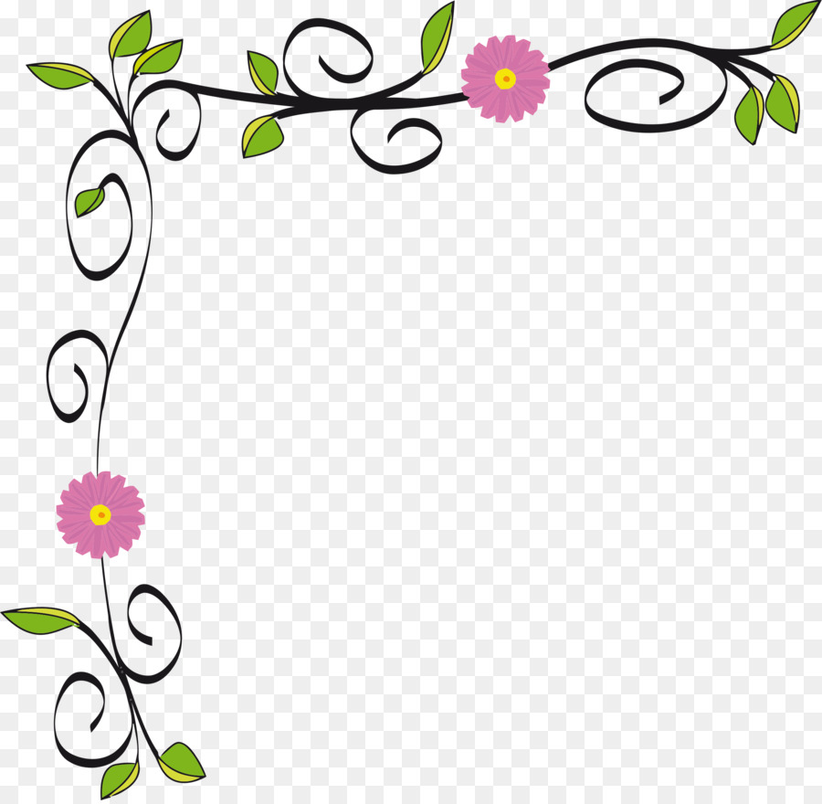 Border Flowers Clip art - flower border png download - 2314*2252 - Free Transparent Border Flowers png Download.