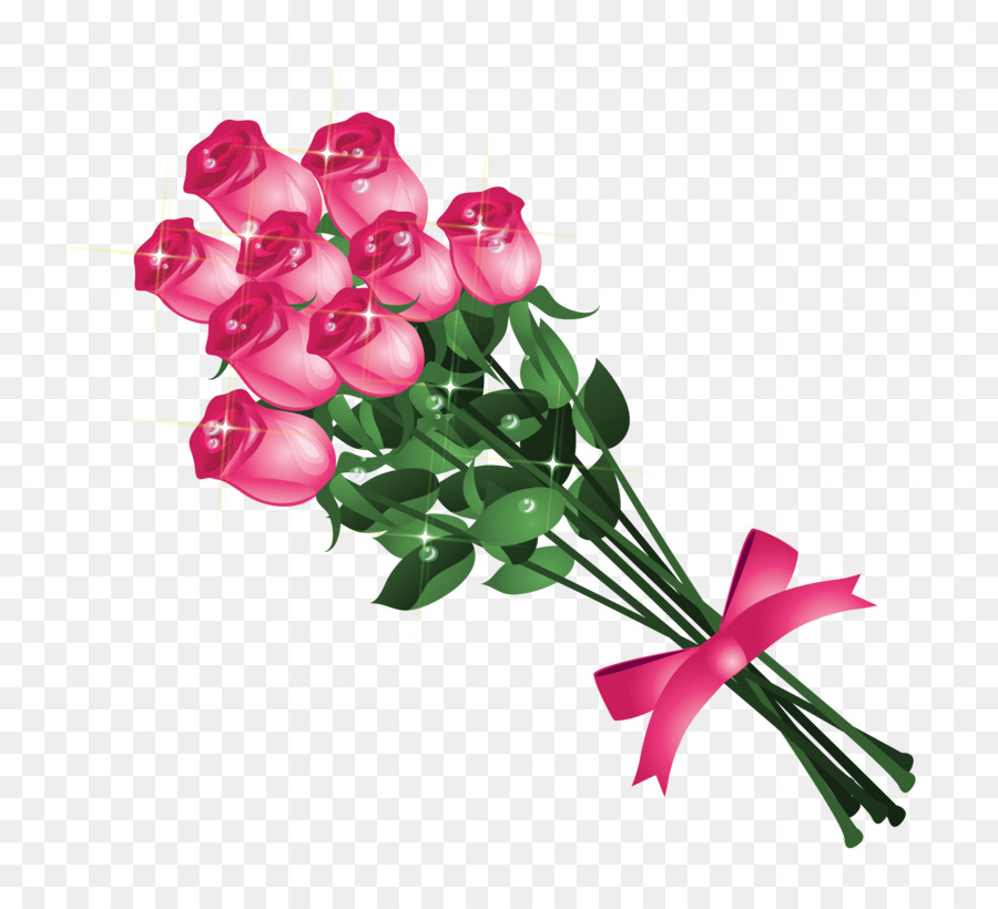 Flower bouquet Rose Clip art - Bouquet Cliparts png download - 5747*5185 - Free Transparent Flower Bouquet png Download.