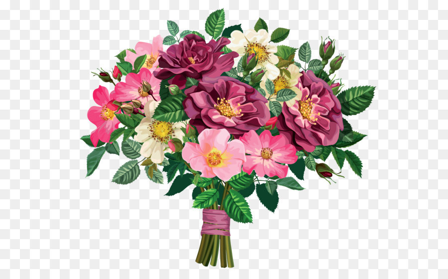 Flower bouquet Clip art - Rose Bouquet Transparent Clipart png download - 5450*4643 - Free Transparent Flower Bouquet png Download.