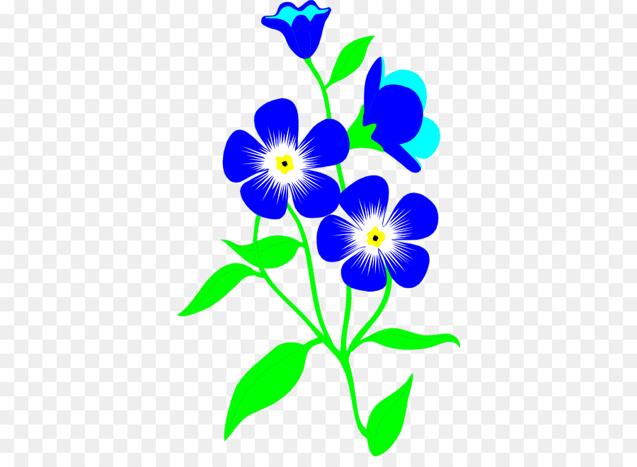 Flower Blue Clip art - Small Flower Clipart png download - 400*645 - Free Transparent Flower png Download.
