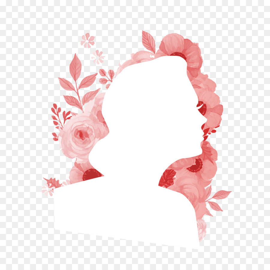 Female Silhouette Flower Woman - Beauty silhouette png download - 3333*3333 - Free Transparent Female png Download.