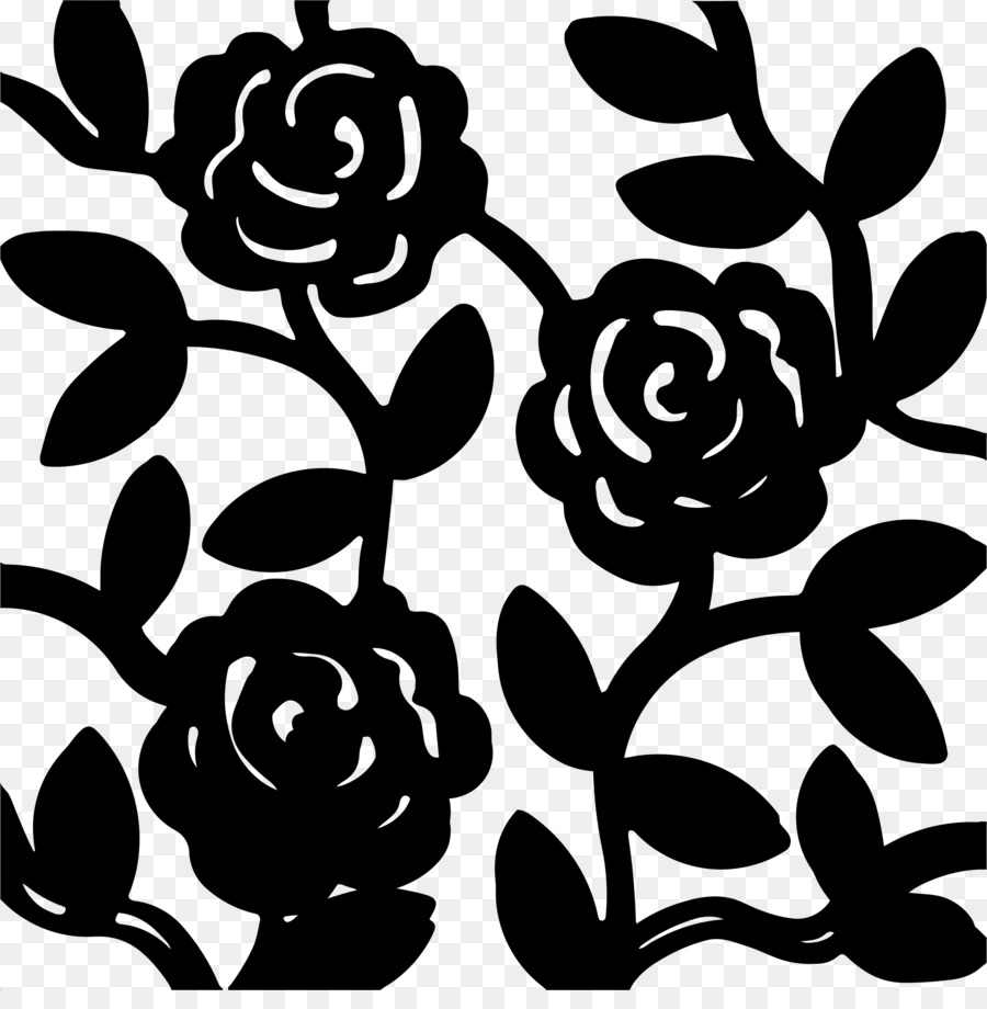 Silhouette Flower Drawing - pattern flower png download - 2270*2278 - Free Transparent Silhouette png Download.