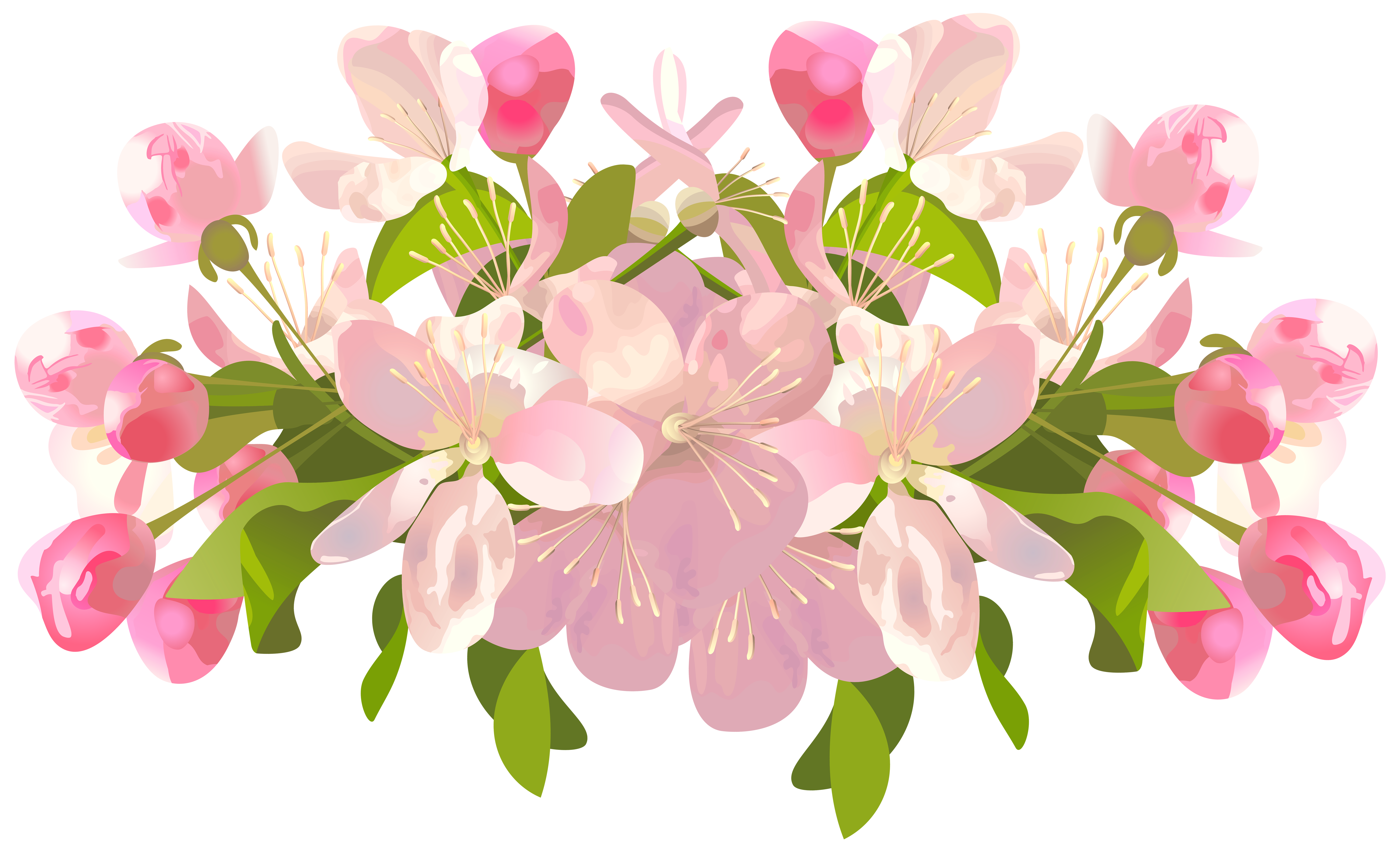 Flower Spring Clip art - Spring Tree Flowers Transparent ...