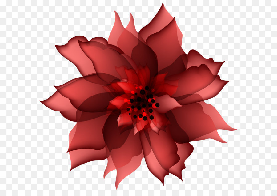 Red Flower Clip art - Decorative Flower Red Transparent PNG Clip Art png download - 6000*5773 - Free Transparent Flower png Download.