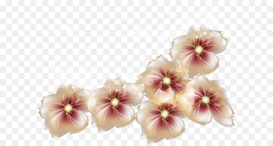 Ice cream Peaches and cream Flower - Transparent Flowers Clipart png download - 899*655 - Free Transparent Flower png Download.