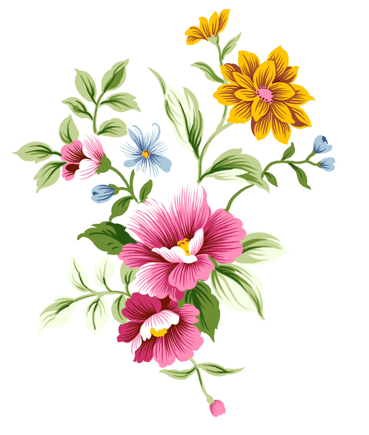 Easily Editable Flowers Art Png