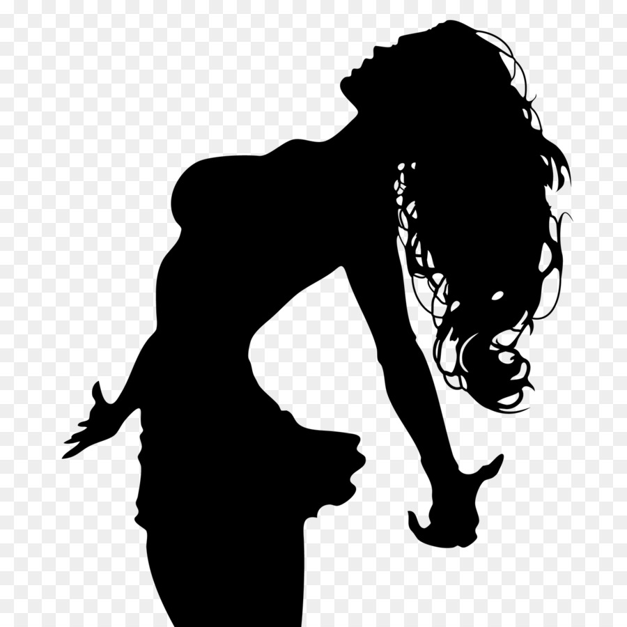 Silhouette Long hair Woman Clip art - Silhouette png download - 1280*1280 -  Free Transparent Silhouette png Download. - Clip Art Library