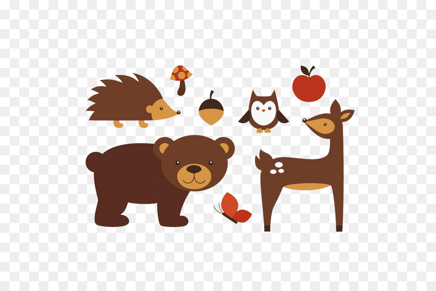 Hedgehog Forest Animal Illustration - Forest animals to pull material Free png download - 600*600 - Free Transparent Hedgehog png Download.