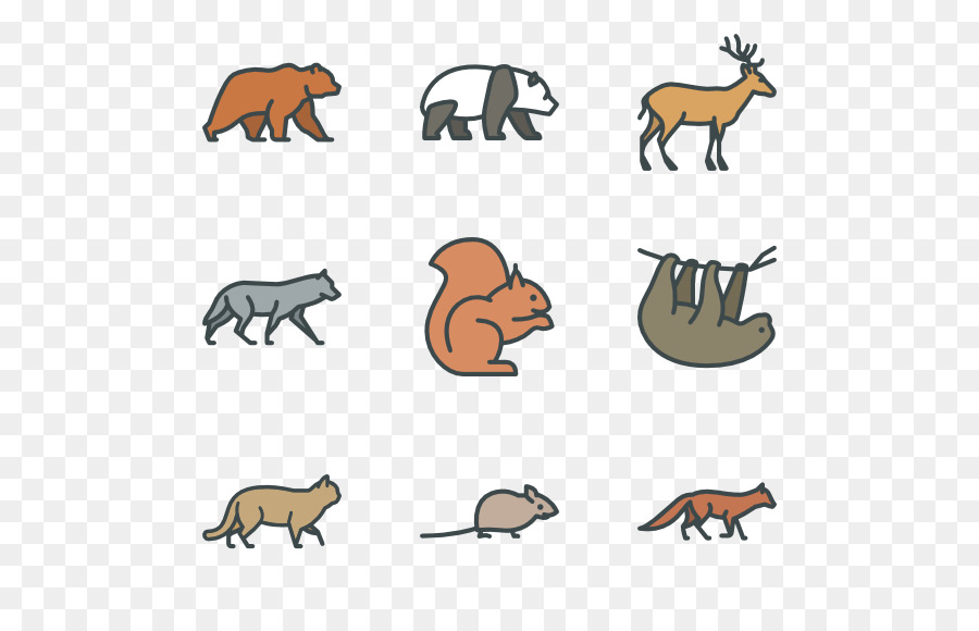 Computer Icons Clip art - forest animal png download - 600*564 - Free Transparent Computer Icons png Download.