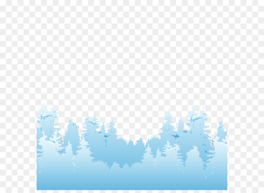 Blue Sky Daytime Wallpaper - The depths of winter forest trees silhouette png download - 1200*1200 - Free Transparent Silhouette png Download.