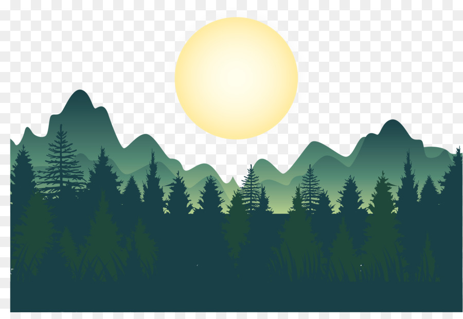 Forest Wallpaper - Night deep forest mountains vector png download - 6116*4125 - Free Transparent Forest png Download.