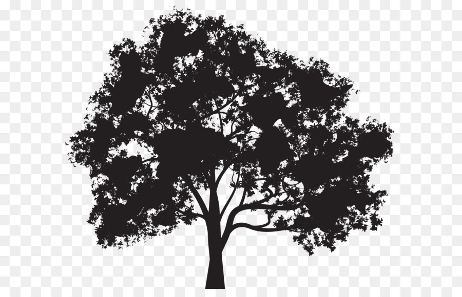 Silhouette Tree Clip art - Tree Silhouette PNG Clip Art Image png download - 8000*6936 - Free Transparent Tree png Download.