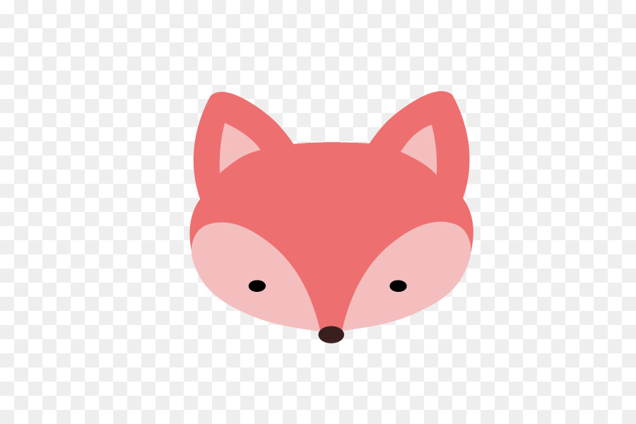 Red fox Art Clip art - Pink Fox Cliparts png download - 600*600 - Free Transparent Fox png Download.