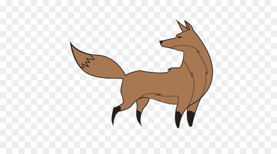 Red fox Clip art Vector graphics Silhouette Royalty-free - Silhouette png download - 500*500 - Free Transparent RED Fox png Download.