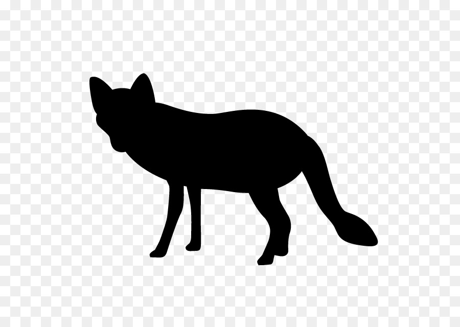 Silhouette Red fox Clip art - Silhouette png download - 640*640 - Free Transparent Silhouette png Download.
