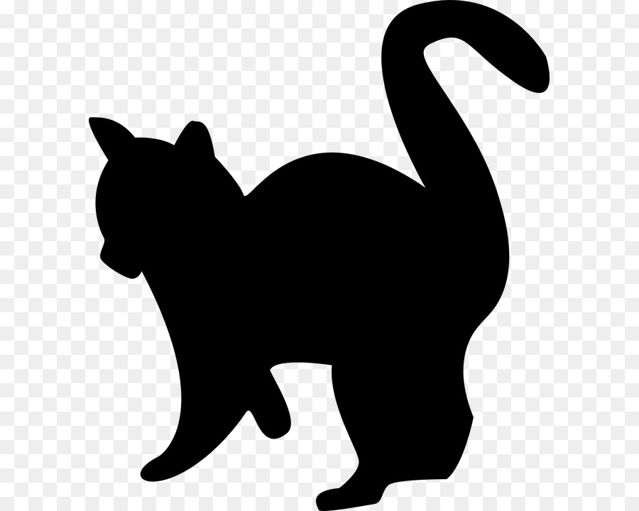 Cat Silhouette Clip art - Cat png download - 649*720 - Free Transparent Cat png Download.
