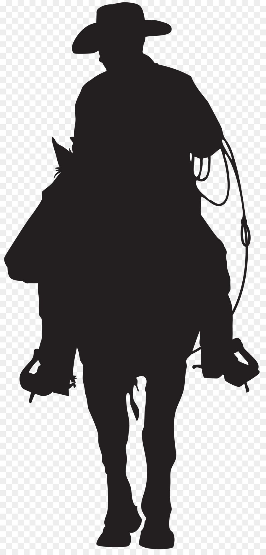 American frontier Cowboy Silhouette Clip art - cowboy png download - 3842*8000 - Free Transparent American Frontier png Download.