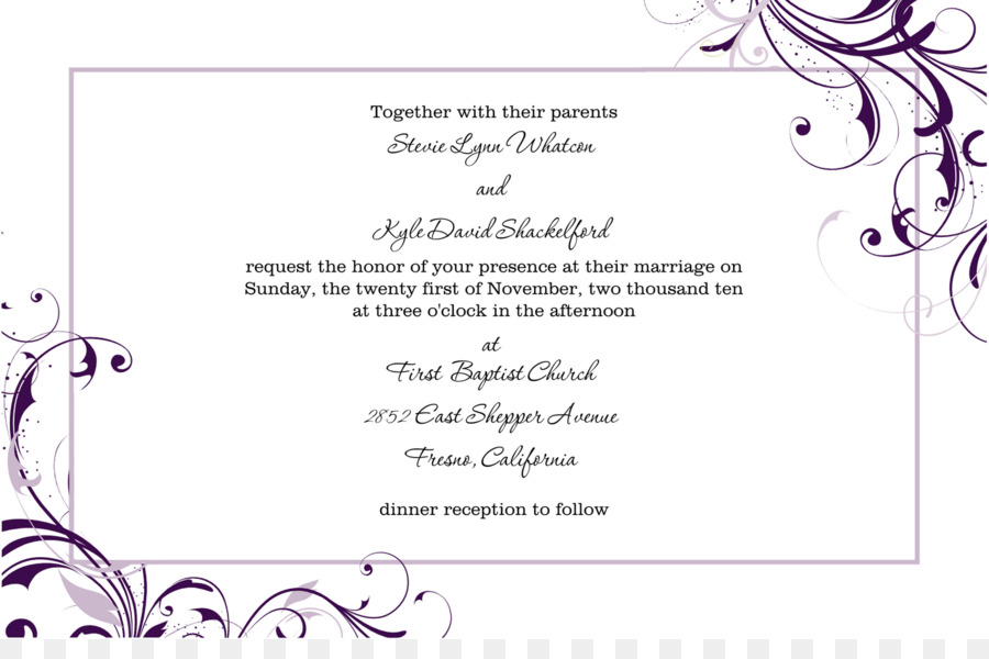 Wedding invitation Template Microsoft Word Paper - invitation png download - 1600*1035 - Free Transparent Wedding Invitation png Download.