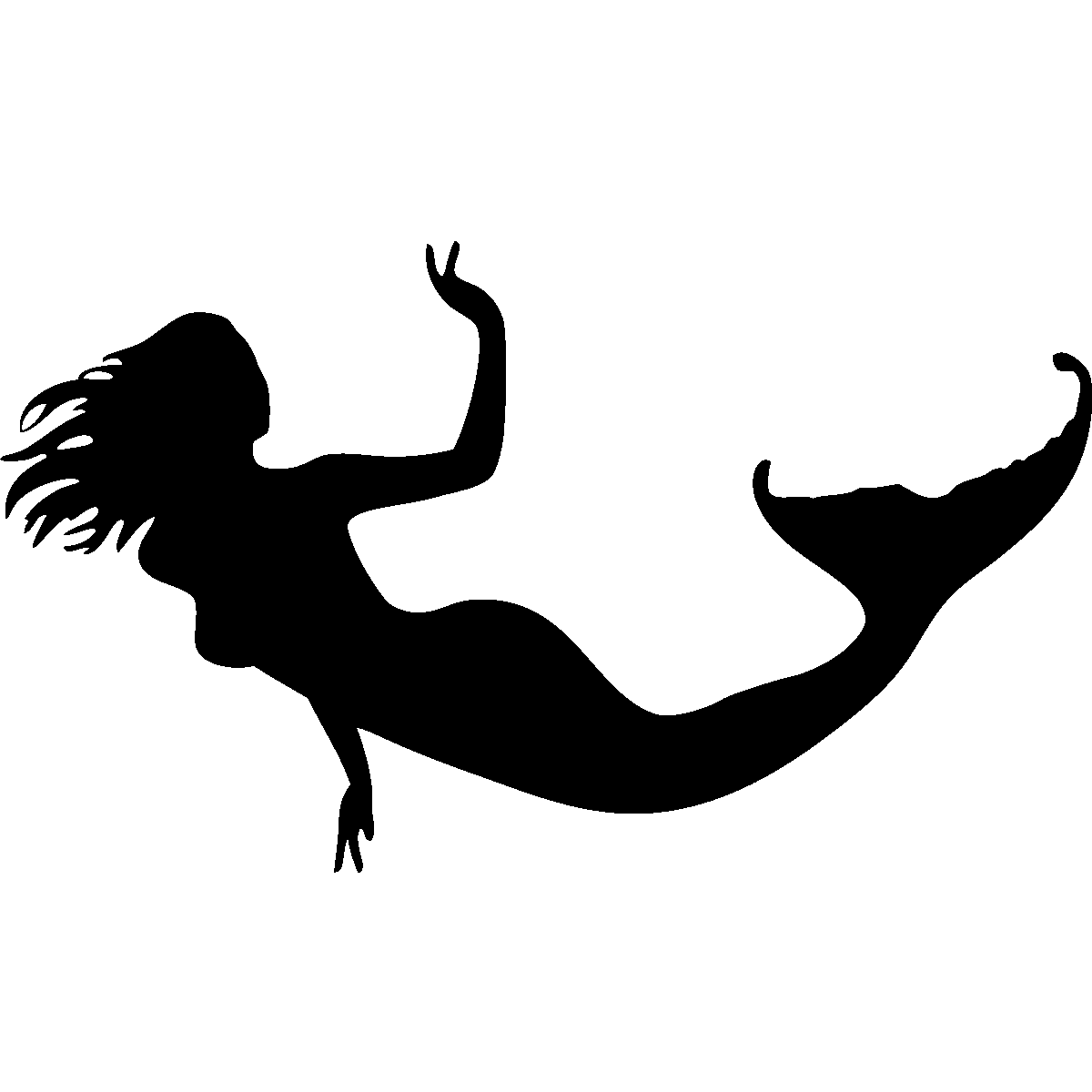 Silhouette Mermaid Photography Drawing Clip Art Mermaid Tail Png Download 12001200 Free 