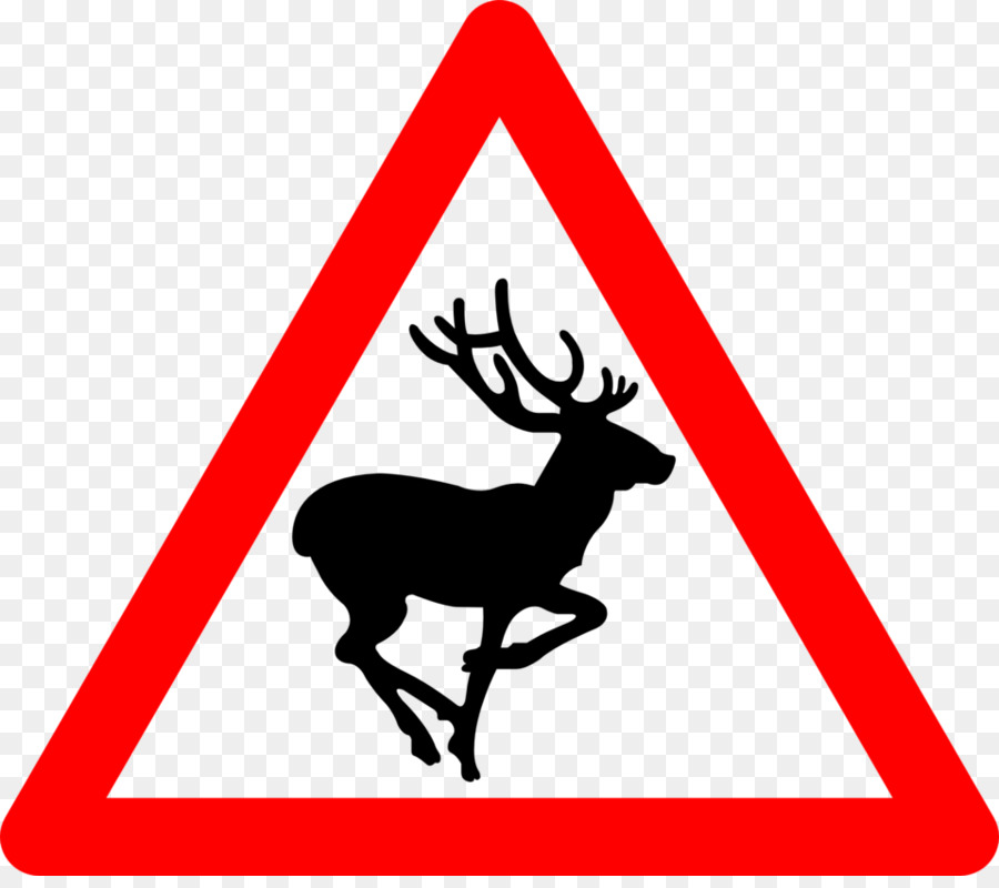 Deer Traffic sign Warning sign Clip art - Traffic Signs png download - 958*840 - Free Transparent Deer png Download.