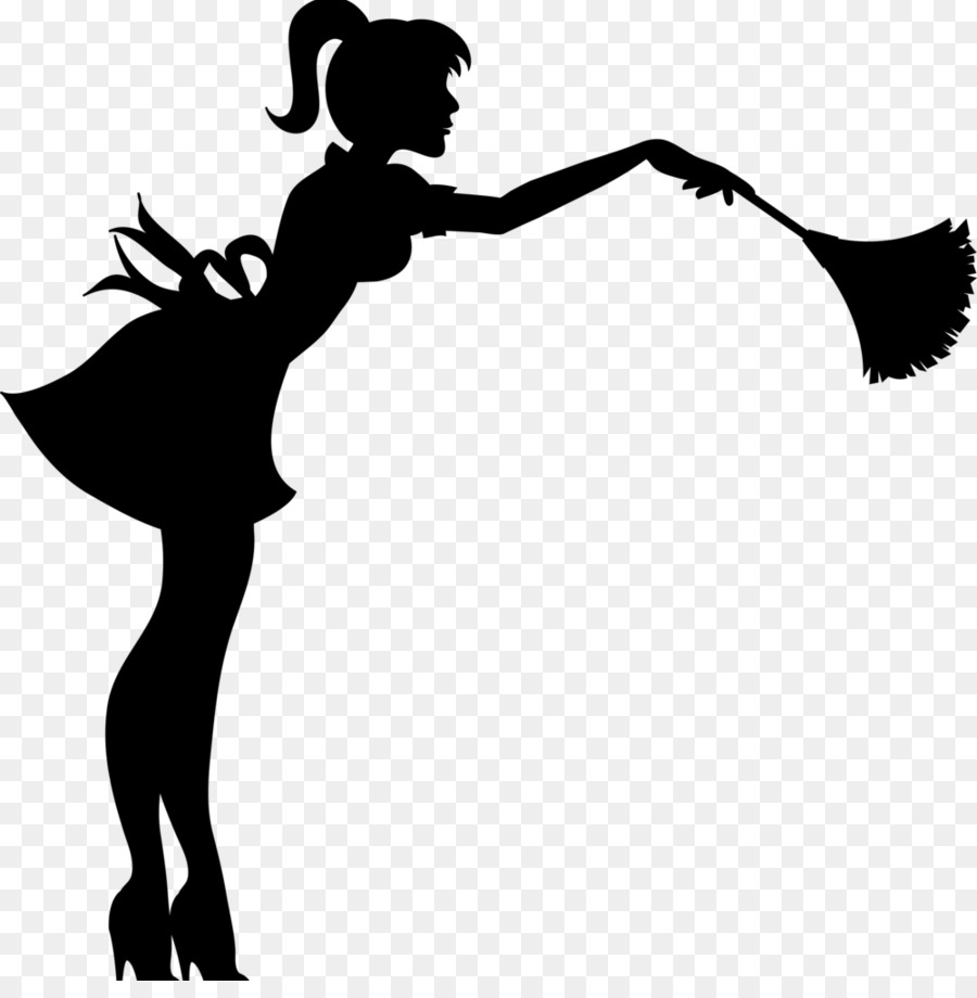 Cleaner Cleaning Maid Silhouette Clip art - Silhouette png download - 1000*1004 - Free Transparent Cleaner png Download.