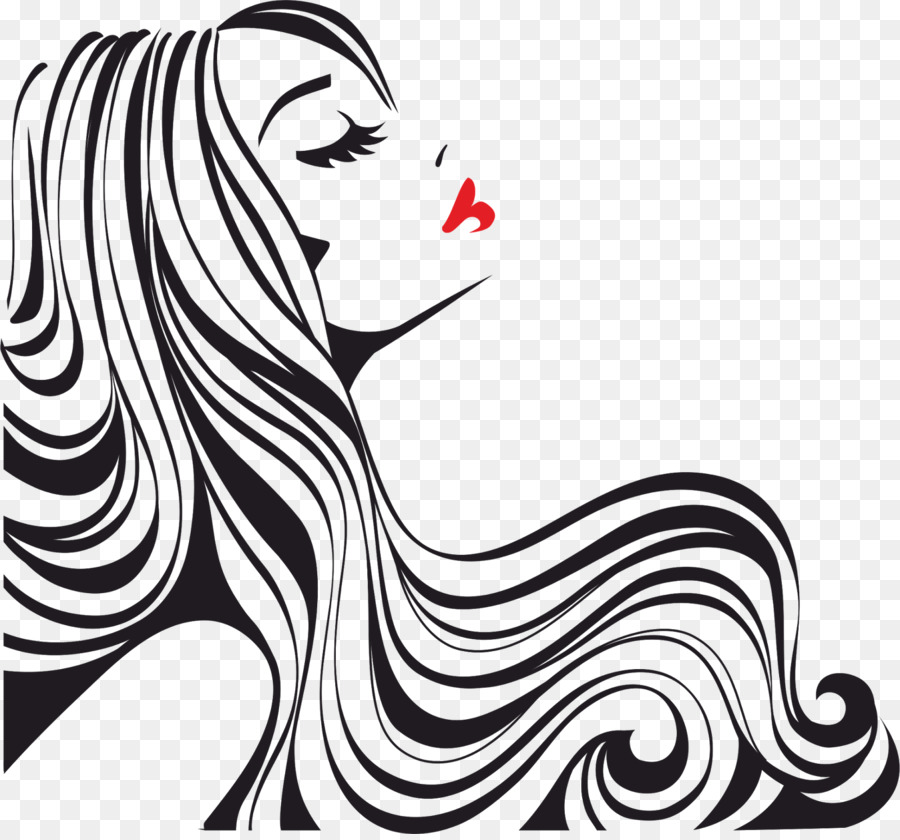 Woman Silhouette Royalty-free Clip art - Hairdressing png download - 1600*1482 - Free Transparent  png Download.