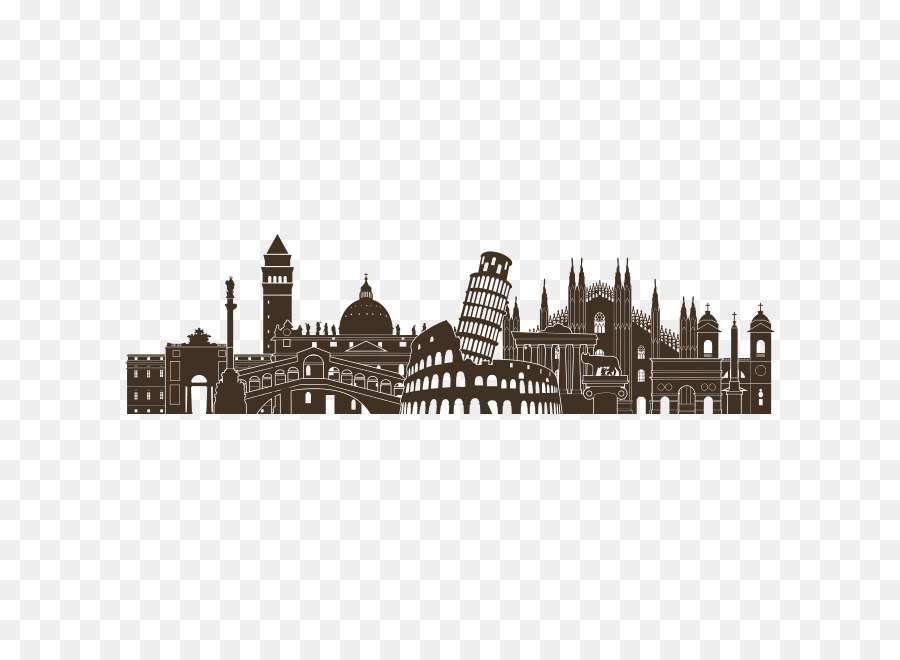 Italy Vector graphics Skyline Royalty-free Silhouette - italy png download - 650*650 - Free Transparent Italy png Download.