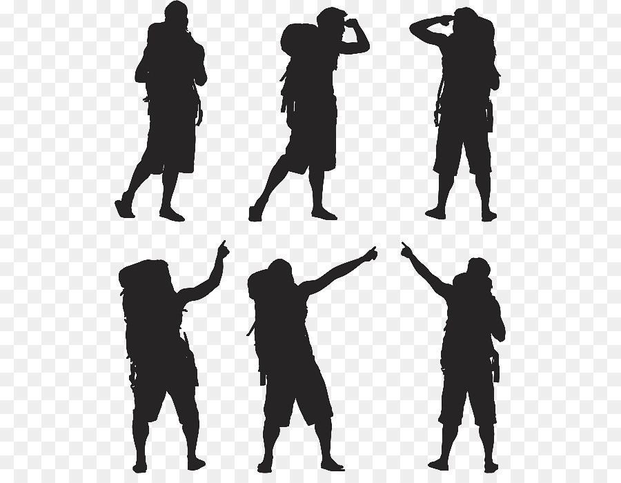 Silhouette Backpacking Illustration - Vector backpack action silhouette png download - 567*697 - Free Transparent Silhouette png Download.