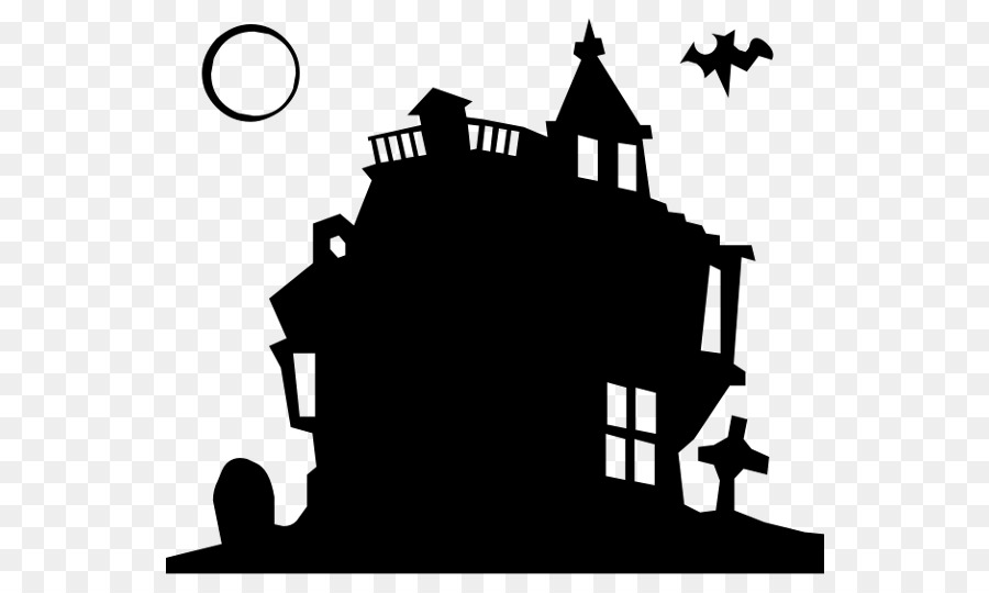 Clip art - Halloween House Transparent Background png download - 600*531 - Free Transparent Halloween  png Download.