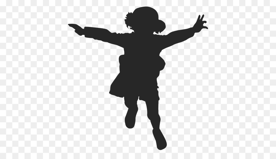 Child Silhouette Jumping Clip art - child png download - 512*512 - Free Transparent Child png Download.