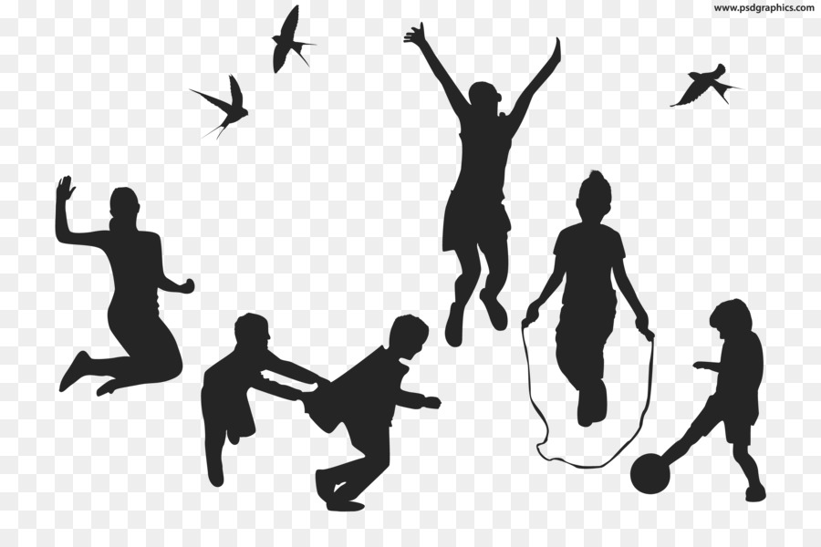 Silhouette Child Play - children playing png download - 5000*3333 - Free Transparent Silhouette png Download.