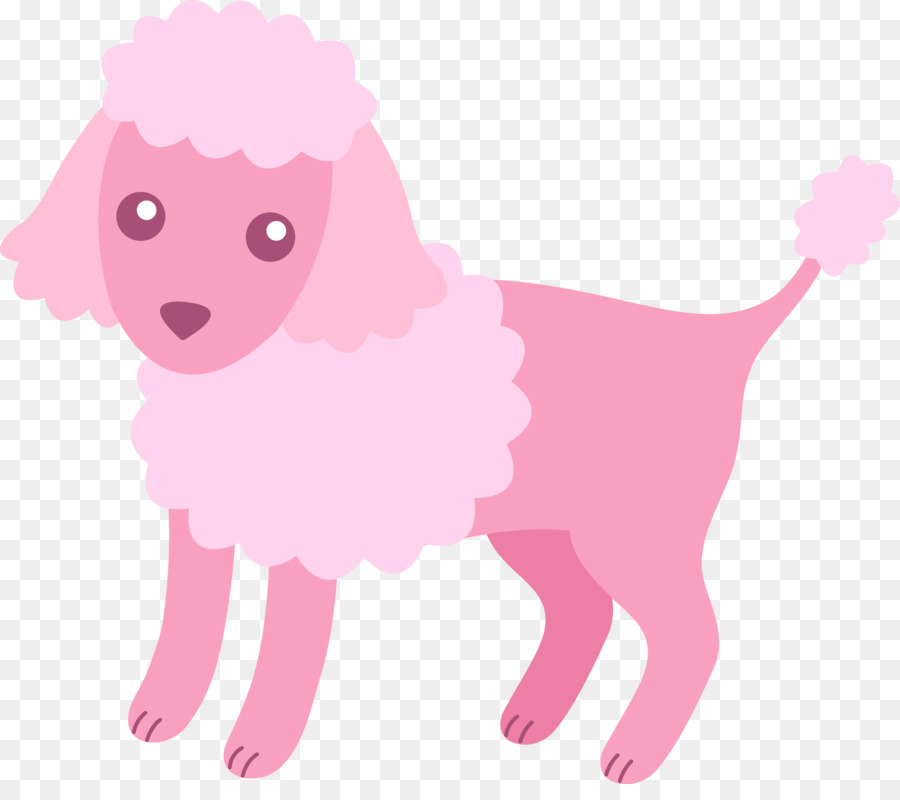 Miniature Poodle Toy Poodle Puppy Clip art - Pink Dog Cliparts png download - 6798*5919 - Free Transparent Poodle png Download.