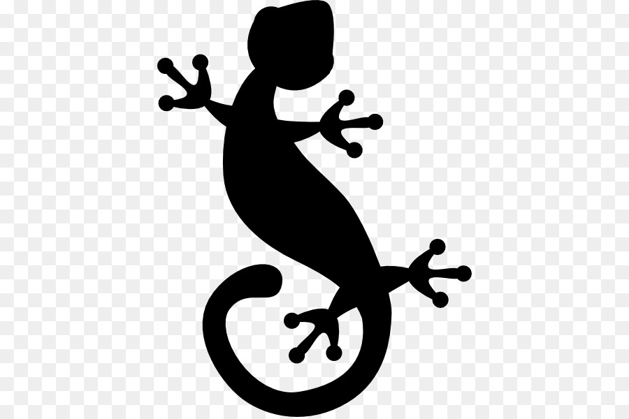 Lizard Gecko Clip art - Gecko Silhouette Cliparts png download - 450*597 - Free Transparent Lizard png Download.