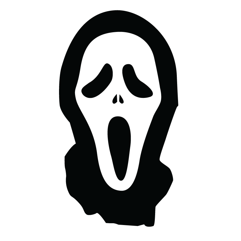 Ghostface Decal Sticker Jason Voorhees Freddy Krueger Car Decal Png 