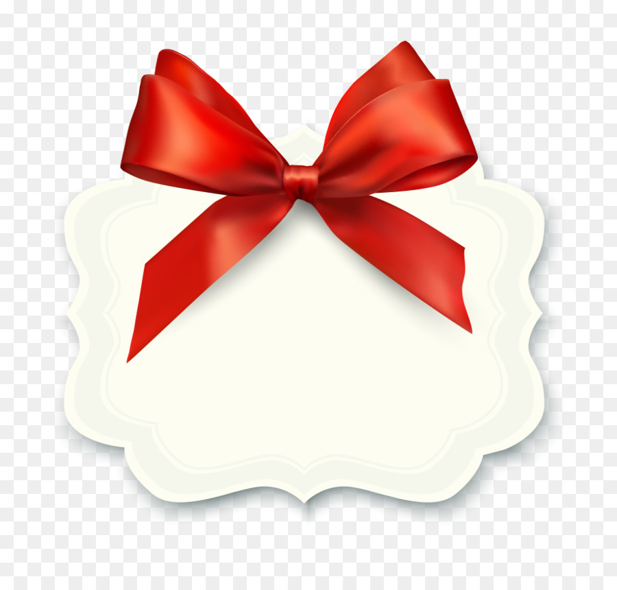 Gift Ribbon Illustration - Vector red bow birthday card png download - 922*864 - Free Transparent Gift png Download.