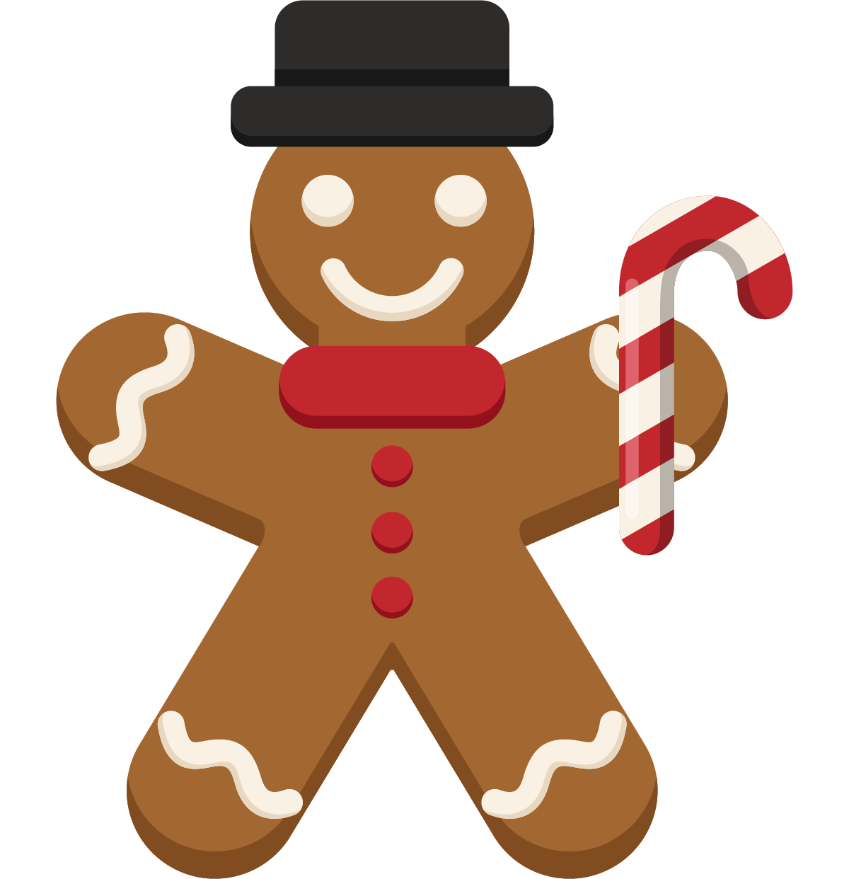The Gingerbread Man Christmas Day Image - gingerbread man png download ...