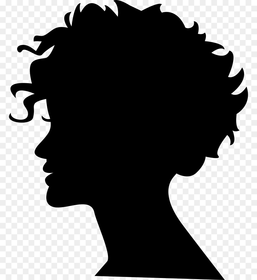 Silhouette Woman Clip art - women hair png download - 838*980 - Free Transparent Silhouette png Download.
