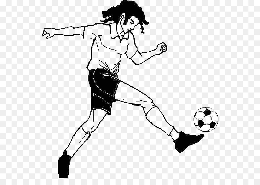 Football Sport Animation Kick - Play football girls png download - 612*638 - Free Transparent  png Download.