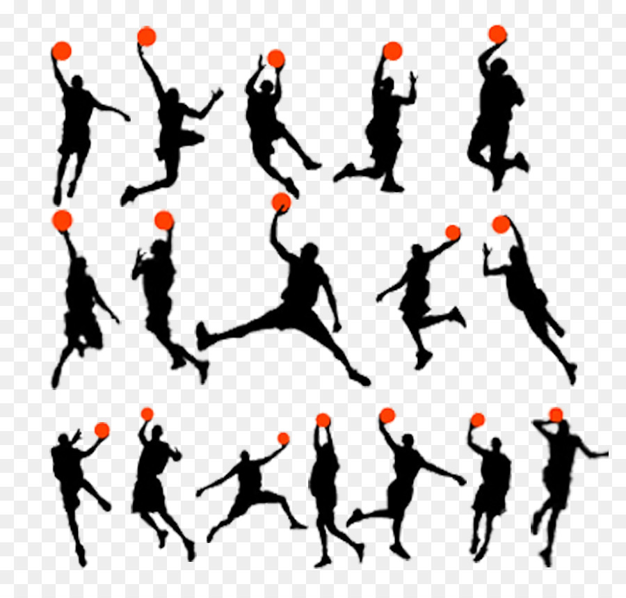 Basketball Silhouette Football player - Players Silhouette png download - 851*851 - Free Transparent Basketball png Download.