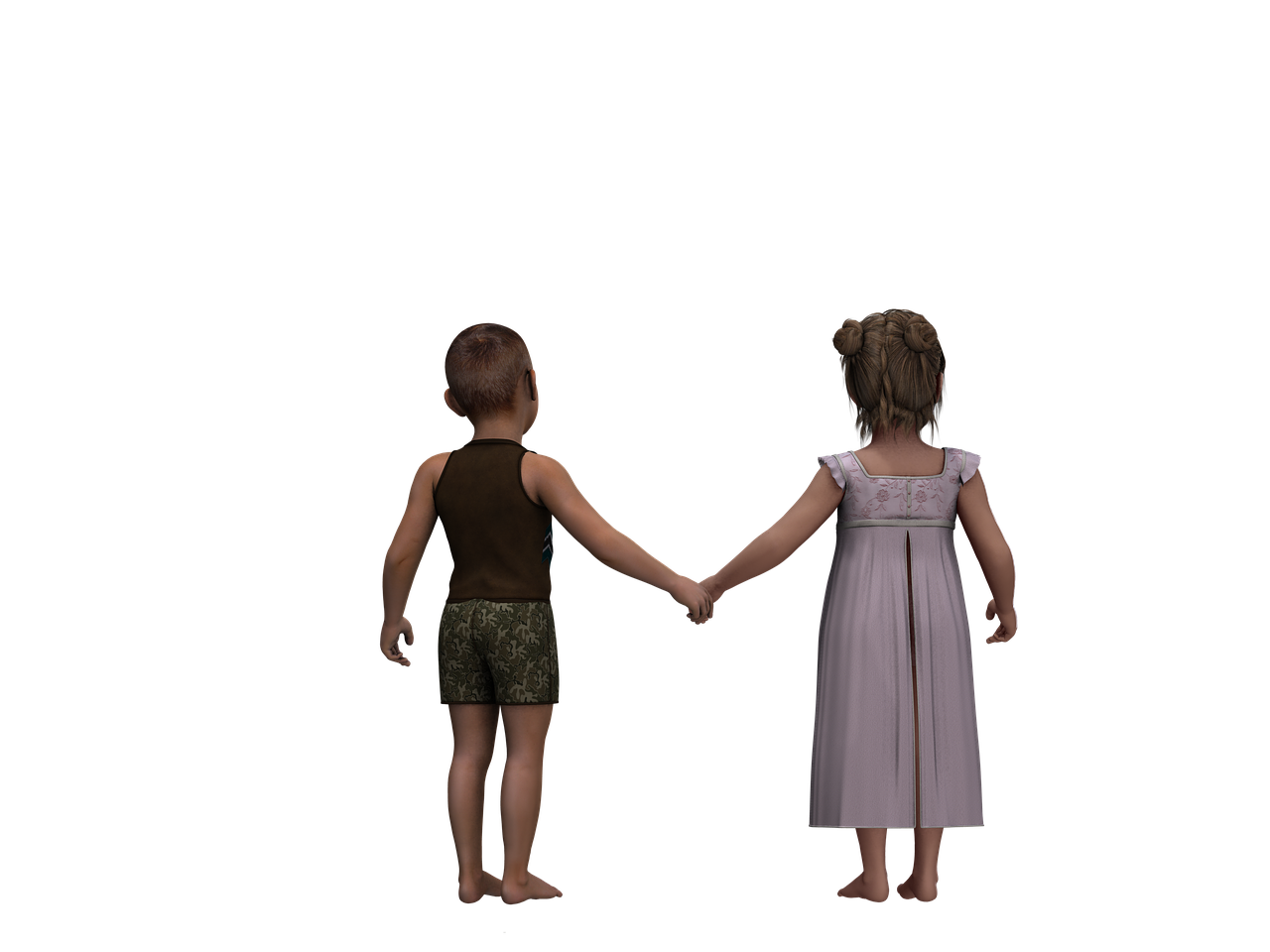 clipart girls holding hands silhouette
