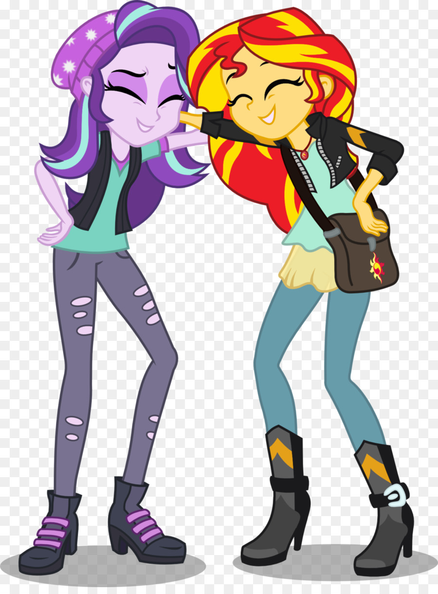 Sunset Shimmer YouTube Rainbow Dash Applejack My Little Pony: Equestria Girls - starlight picture material png download - 1024*1372 - Free Transparent  png Download.
