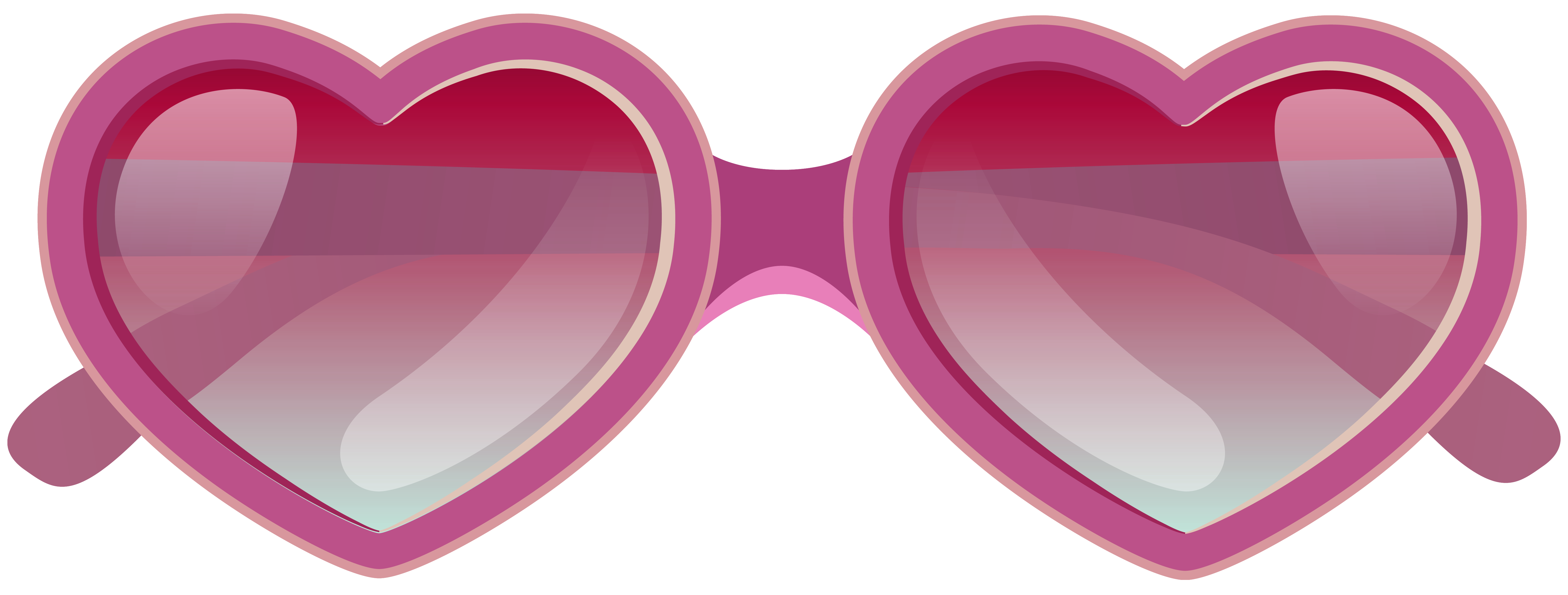 Aviator sunglasses Clip art - Pink Heart Sunglasses PNG Clipart Image