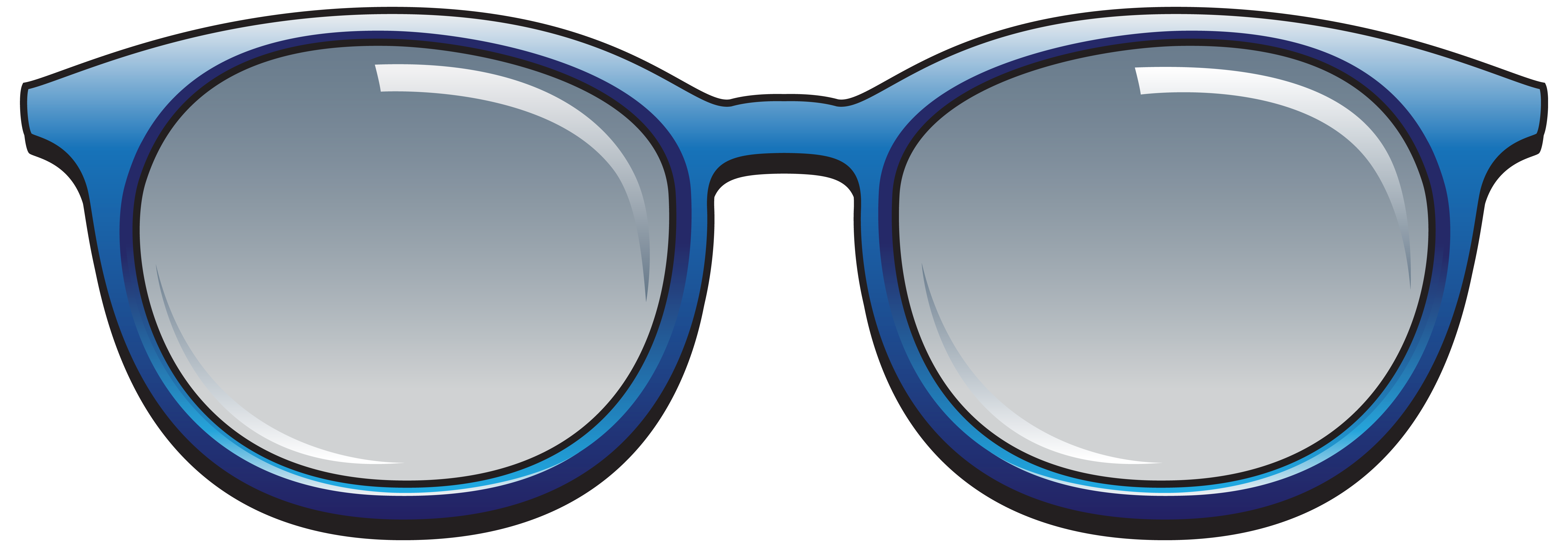 Sunglasses Blue Clip art - glasses png download - 6213*2167 - Free