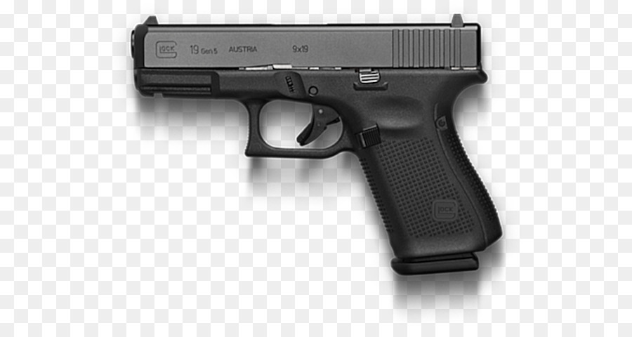 GLOCK 19 Glock Ges.m.b.H. 9×19mm Parabellum Pistol - glock 19 left handed pistols png download - 590*467 - Free Transparent Glock png Download.
